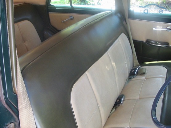 FJ Holden with Floral Green & Bantry Green Elascofab Vinyl trim — Special Sedan