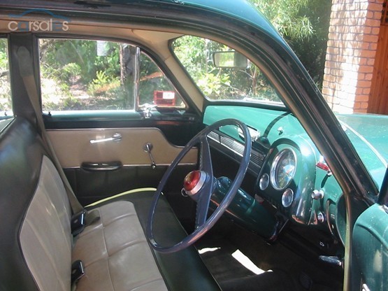 FJ Holden with Floral Green & Bantry Green Elascofab Vinyl trim — Special Sedan