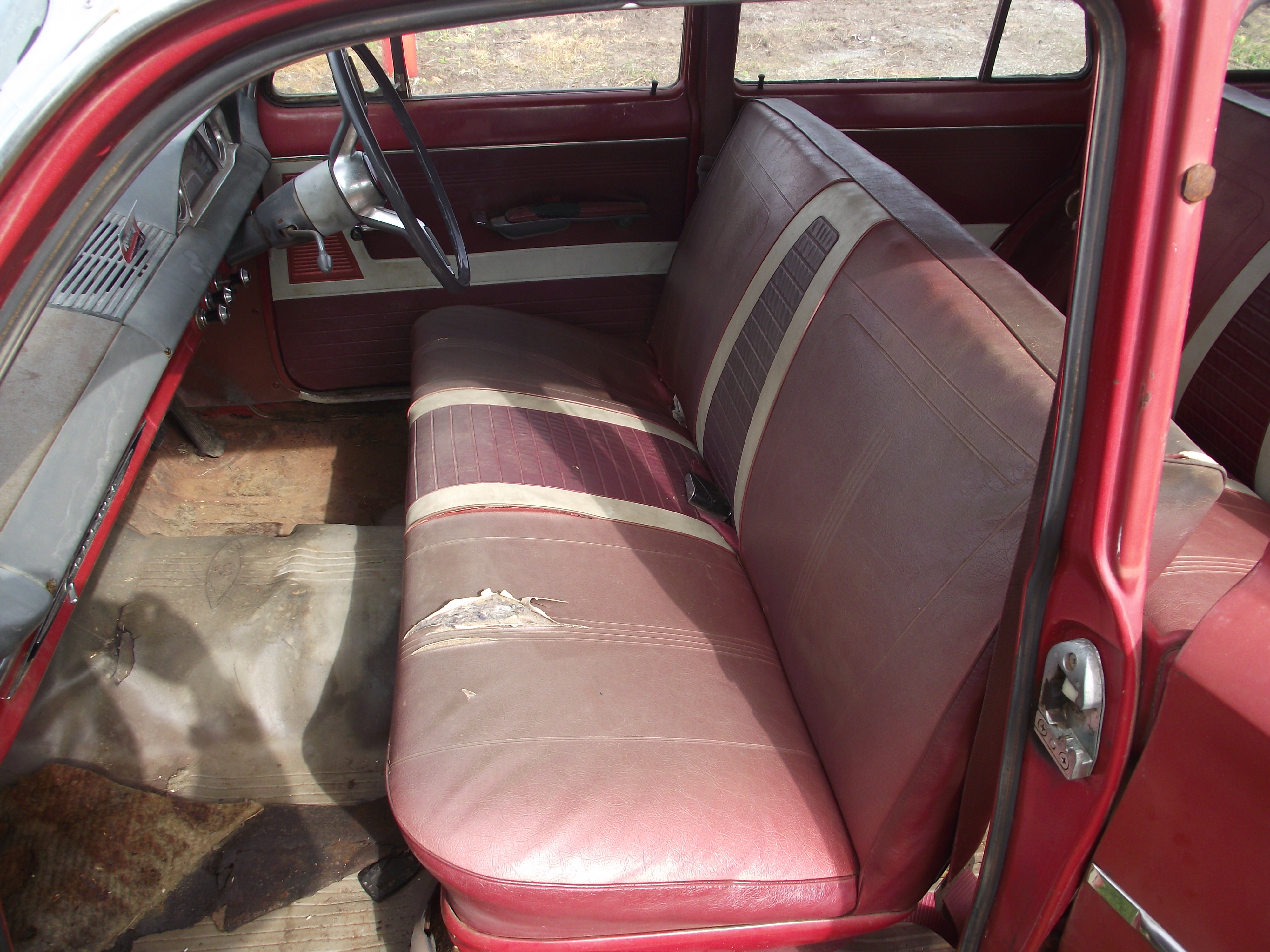 EJ Holden with Garnet & Bolero Red with Feathertop Grey trim — Special Station Sedan